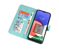 BAOHU Hoesje Geschikt voor Samsung Galaxy A22 5G - Hoesje Book Case Telefoonhoesje - Turquoise