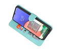 BAOHU Hoesje Geschikt voor Samsung Galaxy A22 5G - Hoesje Book Case Telefoonhoesje - Turquoise