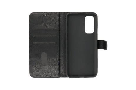 Hoesje Geschikt voor OnePlus Nord 2 5G - Kaarthouder Book Case Telefoonhoesje - Zwart
