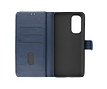 BAOHU Hoesje Geschikt voor OnePlus Nord 2 5G - Kaarthouder Book Case Telefoonhoesje - Navy