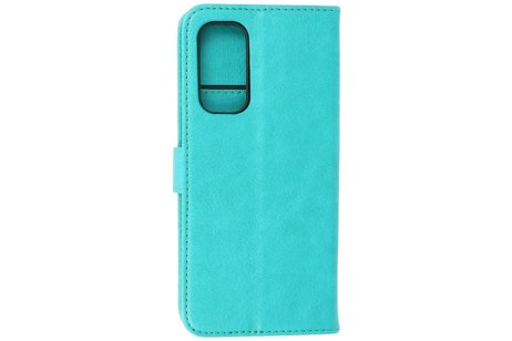 BAOHU Hoesje Geschikt voor OnePlus Nord 2 5G - Kaarthouder Book Case Telefoonhoesje - Groen