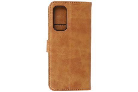 BAOHU Hoesje Geschikt voor OnePlus Nord 2 5G - Kaarthouder Book Case Telefoonhoesje - Bruin