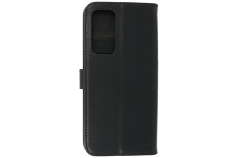 BAOHU Hoesje Geschikt voor Motorola Moto Edge 20 - Kaarthouder Book Case Telefoonhoesje - Zwart