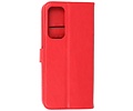 Motorola Moto Edge 20 Hoesje Kaarthouder Book Case Telefoonhoesje Rood