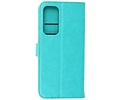 BAOHU Hoesje Geschikt voor Motorola Moto Edge 20 - Kaarthouder Book Case Telefoonhoesje - Groen