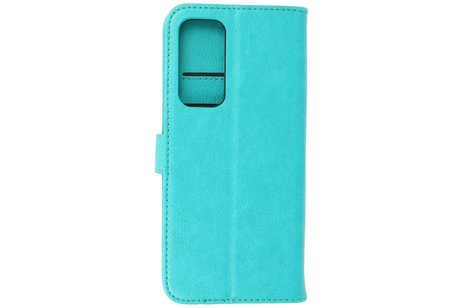 BAOHU Hoesje Geschikt voor Motorola Moto Edge 20 - Kaarthouder Book Case Telefoonhoesje - Groen