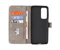 BAOHU Hoesje Geschikt voor Motorola Moto Edge 20 - Kaarthouder Book Case Telefoonhoesje - Grijs