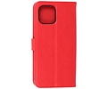 BAOHU Hoesje Geschikt voor Motorola Moto Edge 20 Lite - Kaarthouder Book Case Telefoonhoesje - Rood