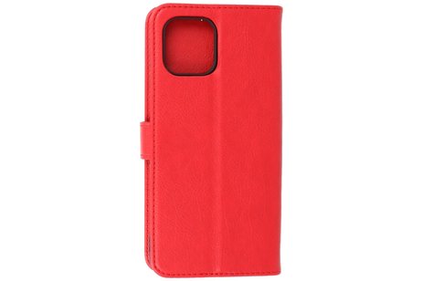 BAOHU Hoesje Geschikt voor Motorola Moto Edge 20 Lite - Kaarthouder Book Case Telefoonhoesje - Rood