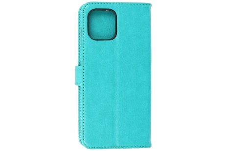 BAOHU Hoesje Geschikt voor Motorola Moto Edge 20 Lite - Kaarthouder Book Case Telefoonhoesje - Groen