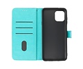 BAOHU Hoesje Geschikt voor Motorola Moto Edge 20 Lite - Kaarthouder Book Case Telefoonhoesje - Groen