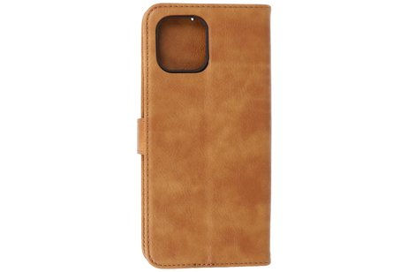 BAOHU Hoesje Geschikt voor Motorola Moto Edge 20 Lite - Kaarthouder Book Case Telefoonhoesje - Bruin