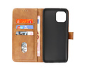 BAOHU Hoesje Geschikt voor Motorola Moto Edge 20 Lite - Kaarthouder Book Case Telefoonhoesje - Bruin