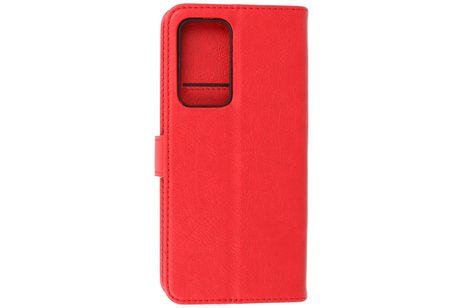BAOHU Hoesje Geschikt voor Motorola Moto Edge 20 Pro - Kaarthouder Book Case Telefoonhoesje - Rood