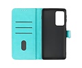 BAOHU Hoesje Geschikt voor Motorola Moto Edge 20 Pro - Kaarthouder Book Case Telefoonhoesje - Groen