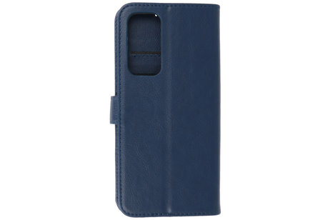 Motorola Moto Edge 2021 Hoesje Kaarthouder Book Case Telefoonhoesje Navy