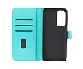 BAOHU Hoesje Geschikt voor Motorola Moto Edge 2021 - Kaarthouder Book Case Telefoonhoesje - Groen