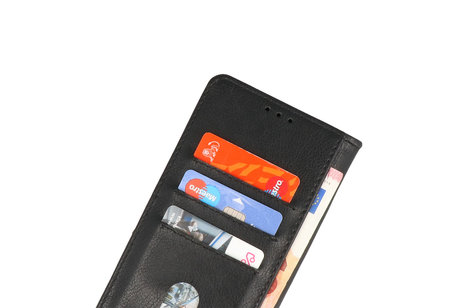 Hoesje Geschikt voor de Oppo A16 - A53s 5G - A55 5G - Kaarthouder Book Case Telefoonhoesje - Zwart