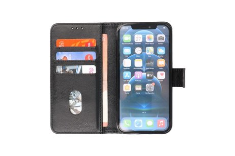iPhone 13 Mini Hoesje Kaarthouder Book Case Telefoonhoesje Zwart
