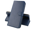 BAOHU Hoesje Geschikt voor iPhone 13 - Kaarthouder Book Case Telefoonhoesje - Navy