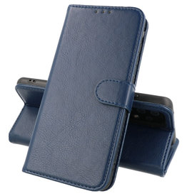 BAOHU iPhone 13 Pro Hoesje Kaarthouder Book Case Telefoonhoesje Navy