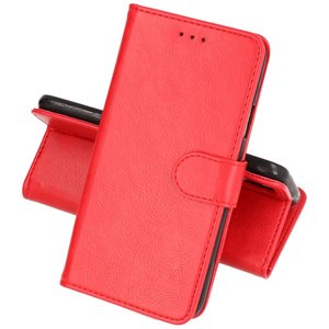 Oppo A74 5G - A93 5G - A54 5G Hoesje Kaarthouder Book Case Telefoonhoesje Rood