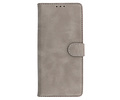 Oppo A74 5G - A93 5G - A54 5G Hoesje Kaarthouder Book Case Telefoonhoesje Grijs