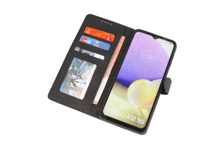 Samsung Galaxy A32 5G Hoesje Book Case Telefoonhoesje Zwart