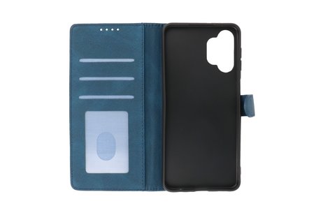 BAOHU Hoesje Geschikt voor Samsung Galaxy A32 5G - Hoesje Book Case Telefoonhoesje - Blauw