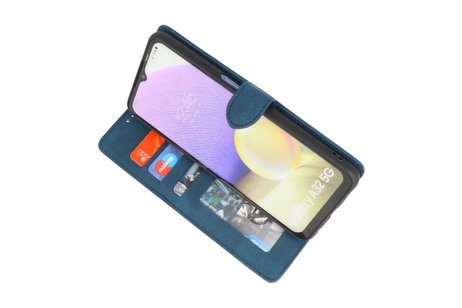 BAOHU Hoesje Geschikt voor Samsung Galaxy A32 5G - Hoesje Book Case Telefoonhoesje - Blauw