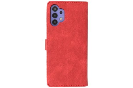 BAOHU Hoesje Geschikt voor Samsung Galaxy A32 5G - Hoesje Book Case Telefoonhoesje - Rood