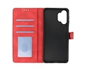 BAOHU Hoesje Geschikt voor Samsung Galaxy A32 5G - Hoesje Book Case Telefoonhoesje - Rood
