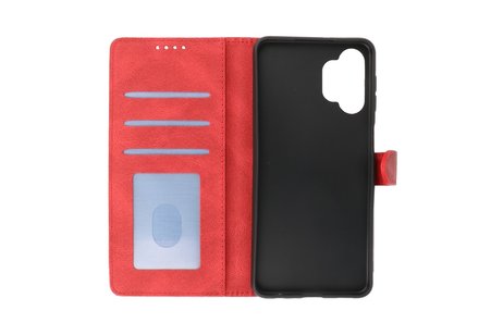 BAOHU Hoesje Geschikt voor Samsung Galaxy A32 5G - Hoesje Book Case Telefoonhoesje - Rood