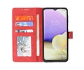 BAOHU Hoesje Geschikt voor Samsung Galaxy A32 5G - Hoesje Book Case Telefoonhoesje - Rood