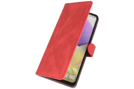 BAOHU Hoesje Geschikt voor Samsung Galaxy A32 5G - Hoesje Book Case Telefoonhoesje - Rood