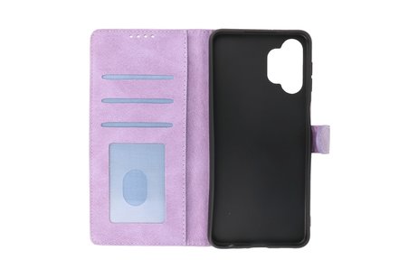BAOHU Hoesje Geschikt voor Samsung Galaxy A32 5G - Hoesje Book Case Telefoonhoesje - Paars