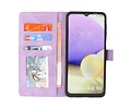 BAOHU Hoesje Geschikt voor Samsung Galaxy A32 5G - Hoesje Book Case Telefoonhoesje - Paars