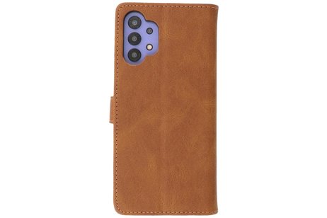 BAOHU Hoesje Geschikt voor Samsung Galaxy A32 5G - Hoesje Book Case Telefoonhoesje - Bruin