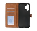 BAOHU Hoesje Geschikt voor Samsung Galaxy A32 5G - Hoesje Book Case Telefoonhoesje - Bruin