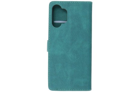 BAOHU Hoesje Geschikt voor Samsung Galaxy A32 5G - Hoesje Book Case Telefoonhoesje - Donker Groen