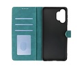 BAOHU Hoesje Geschikt voor Samsung Galaxy A32 5G - Hoesje Book Case Telefoonhoesje - Donker Groen