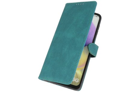 BAOHU Hoesje Geschikt voor Samsung Galaxy A32 5G - Hoesje Book Case Telefoonhoesje - Donker Groen