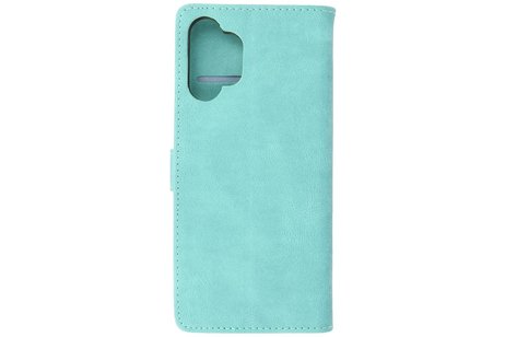 BAOHU Hoesje Geschikt voor Samsung Galaxy A32 5G - Hoesje Book Case Telefoonhoesje - Turquoise