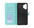 BAOHU Hoesje Geschikt voor Samsung Galaxy A32 5G - Hoesje Book Case Telefoonhoesje - Turquoise