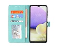 BAOHU Hoesje Geschikt voor Samsung Galaxy A32 5G - Hoesje Book Case Telefoonhoesje - Turquoise