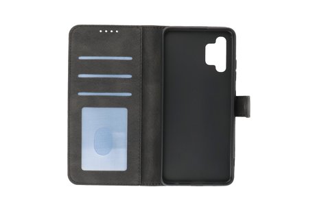 BAOHU Hoesje Geschikt voor Samsung Galaxy A32 4G - Hoesje Book Case Telefoonhoesje - Zwart