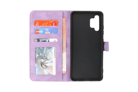 BAOHU Hoesje Geschikt voor Samsung Galaxy A32 4G - Hoesje Book Case Telefoonhoesje - Paars