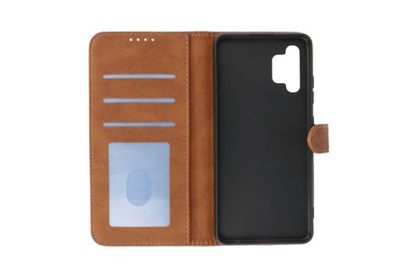 BAOHU Hoesje Geschikt voor Samsung Galaxy A32 4G - Hoesje Book Case Telefoonhoesje - Bruin