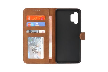 BAOHU Hoesje Geschikt voor Samsung Galaxy A32 4G - Hoesje Book Case Telefoonhoesje - Bruin
