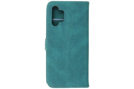 BAOHU Hoesje Geschikt voor Samsung Galaxy A32 4G - Hoesje Book Case Telefoonhoesje - Donker Groen
